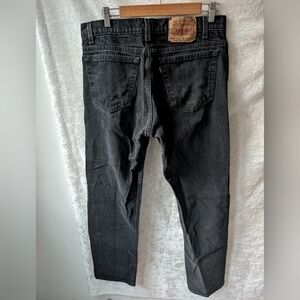 Vtg Levis 505 Black Straight Leg 36/32